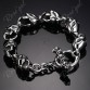 Chic Burnished Skulls Bracelet For Men