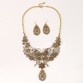 A Suit of Graceful Butterfly Hollow Out Necklace and Earrings For Women